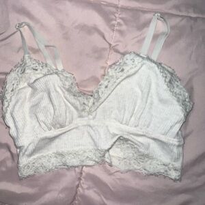 Aerie White Lace Bralette